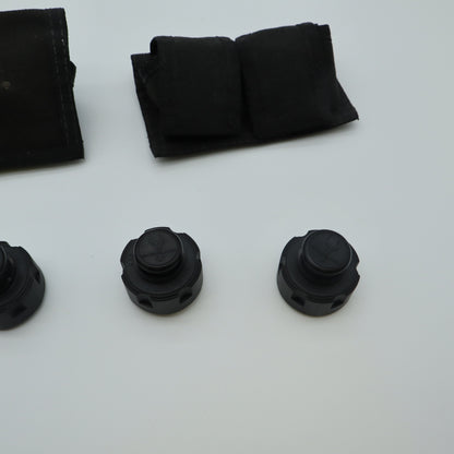 Safariland Revolver Speedloaders Lot of 4 with Shooting Systems Belt Pouches