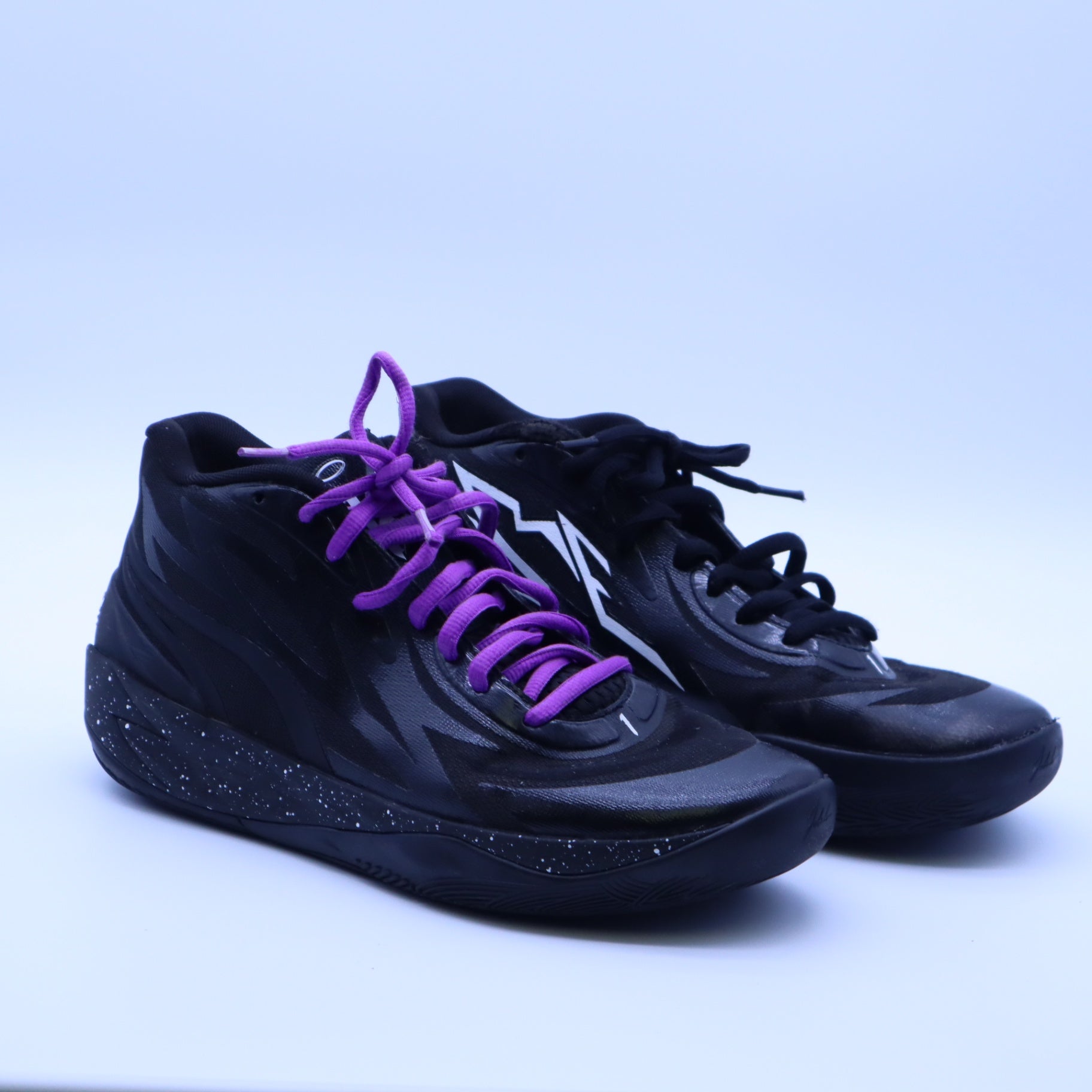 Puma MB.02 LaMelo Ball Oreo Mens 11.5 Black White Basketball Shoes 379420-01