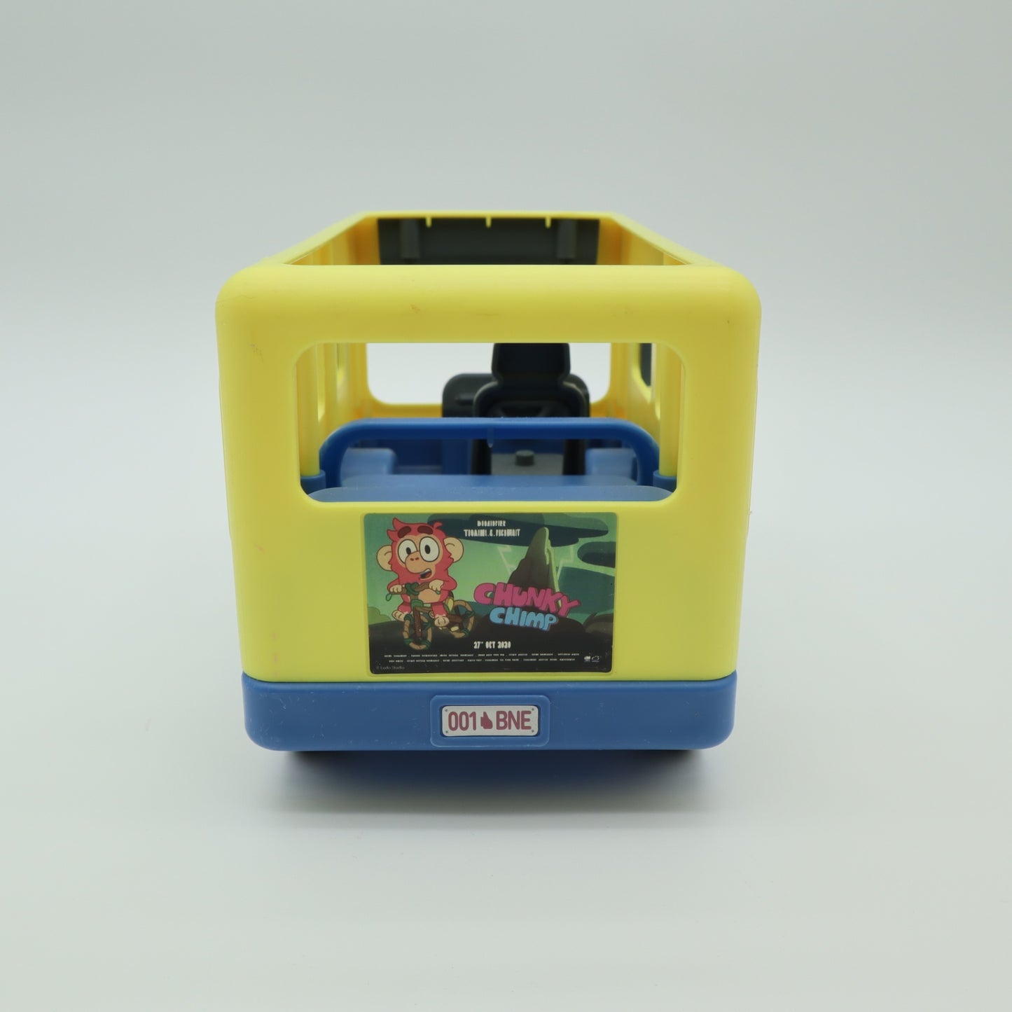 Moose Toys Bluey Bus Vehicle Yellow Brisbane Adventure School Bus Toy Loose