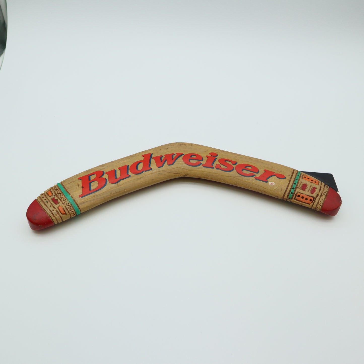 Vintage Budweiser Boomerang Beer Tap Handle Outback Steakhouse Promo Bar Pull