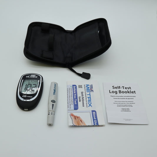 HEB inControl TRUE METRIX Blood Glucose Meter Monitor Kit Case TRUEdraw Manuals