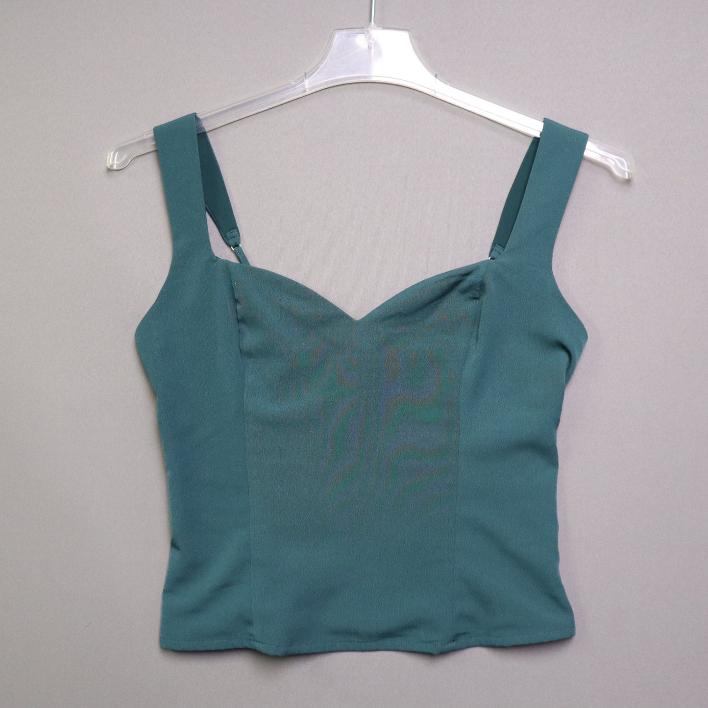 TopsAbercrombie & Fitch Medium M Dark Green Sweetheart Tank Top Smocked Bustier Camisole