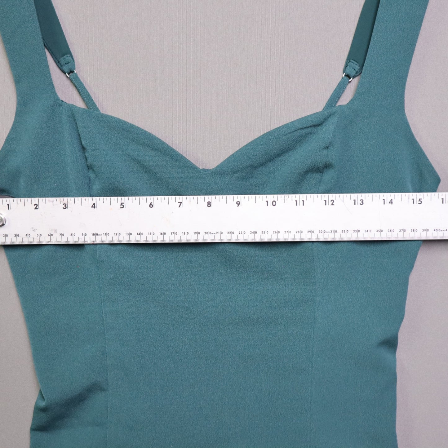 TopsAbercrombie & Fitch Medium M Dark Green Sweetheart Tank Top Smocked Bustier Camisole