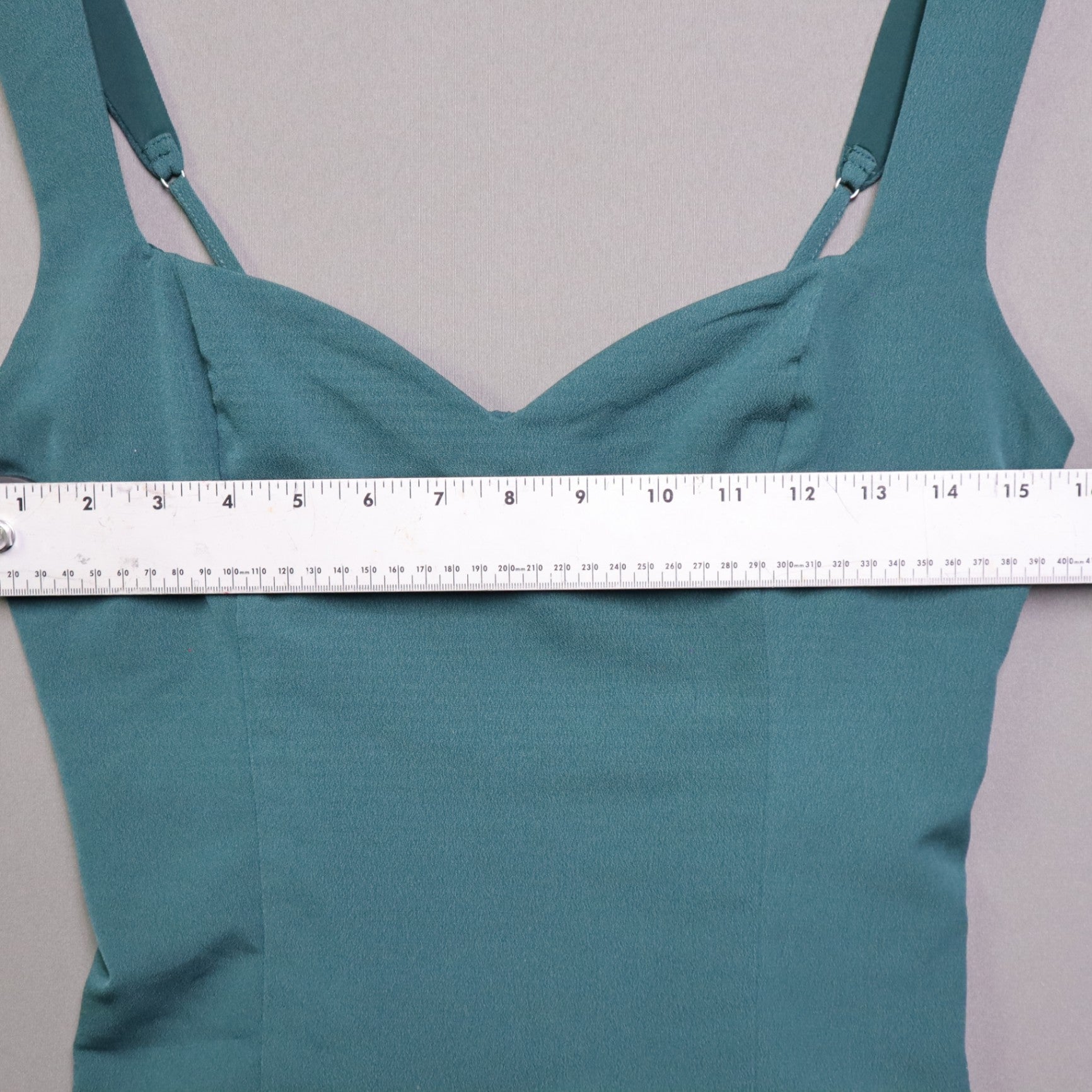 TopsAbercrombie & Fitch Medium M Dark Green Sweetheart Tank Top Smocked Bustier Camisole
