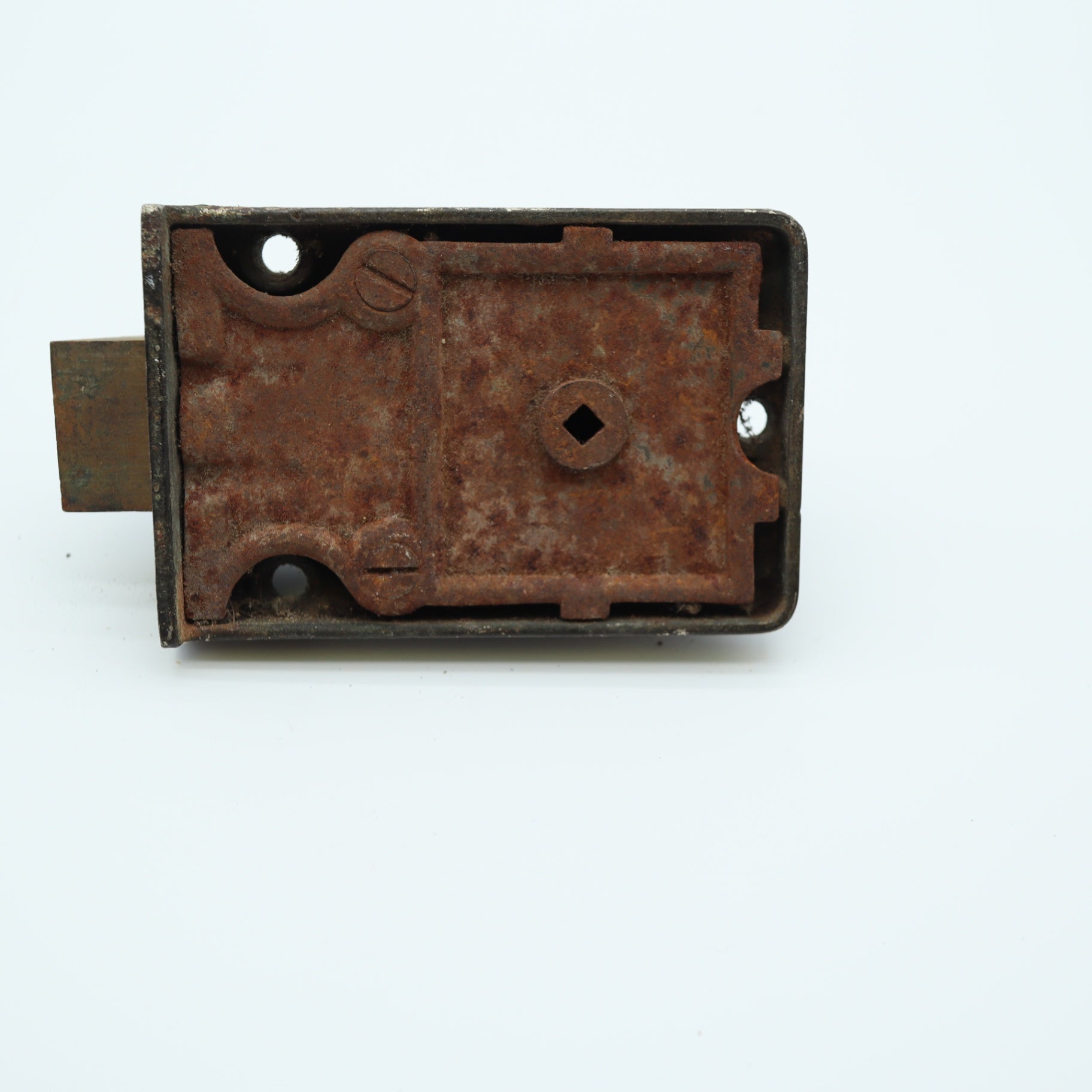 Antique Corbin Cast Iron Surface Mount Rim Lock Latch Night Latch Turn Knob