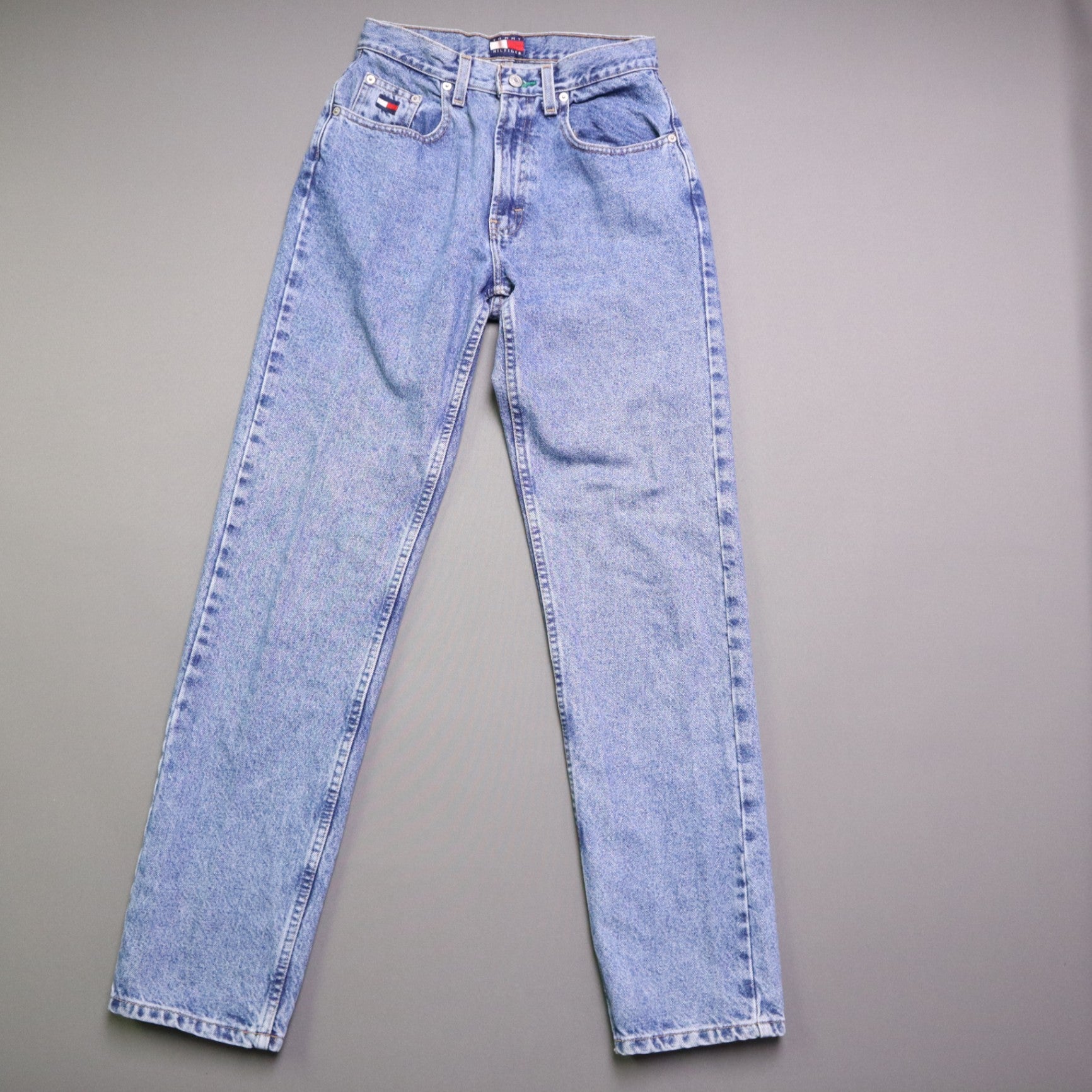 Vintage Tommy Hilfiger Jeans Size 6 Womens High Rise Mom Straight Medium Wash 90s
