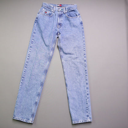 Vintage Tommy Hilfiger Jeans Size 6 Womens High Rise Mom Straight Medium Wash 90s