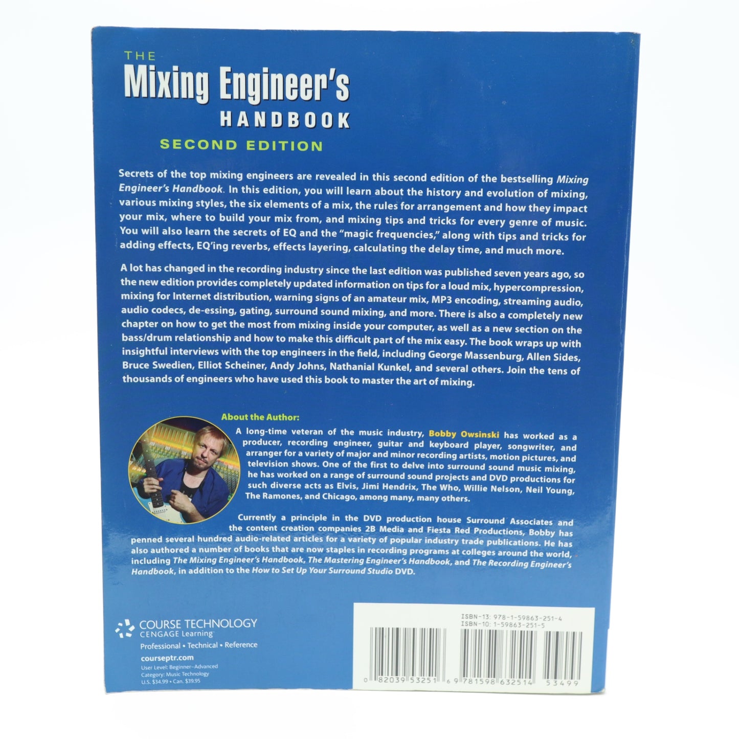The Mixing Engineer's Handbook 2nd Edition Bobby Owsinski Paperback Music Book