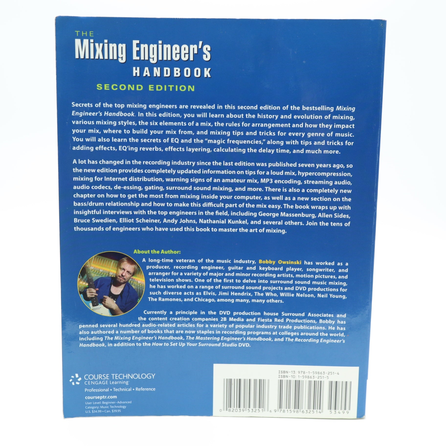 The Mixing Engineer's Handbook 2nd Edition Bobby Owsinski Paperback Music Book