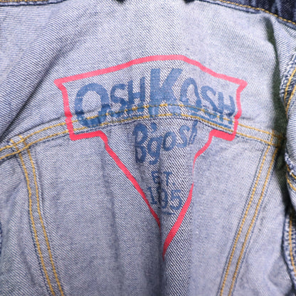 OshKosh B'Gosh Denim Jacket Size 4 Toddler Medium Wash Jean Trucker Cotton Blue