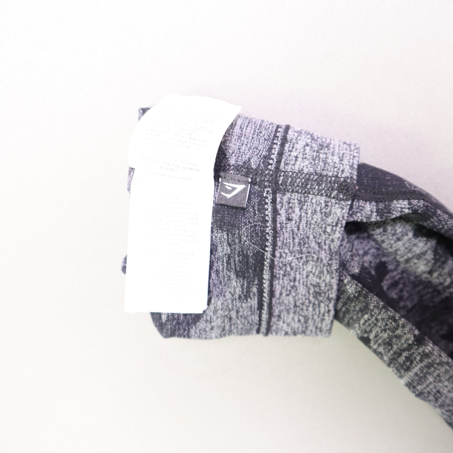 Gymshark Womens Size M Grey Black Camo Seamless High Waist Workout Leggings