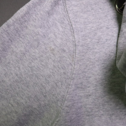 GAP 1969 Womens Medium Hoodie Sweatshirt Gray Spellout Arch Logo Pullover