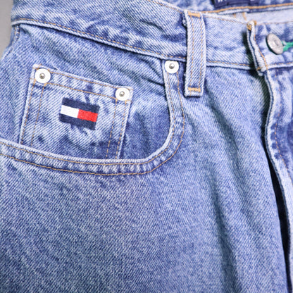 Vintage Tommy Hilfiger Jeans Size 6 Womens High Rise Mom Straight Medium Wash 90s