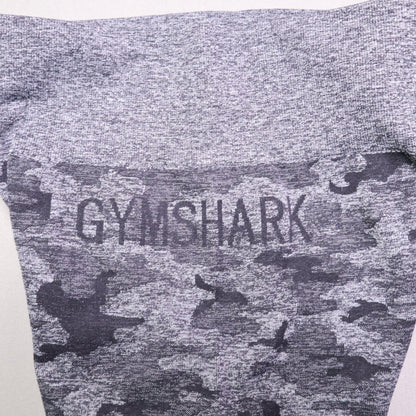 Gymshark Womens Size M Grey Black Camo Seamless High Waist Workout Leggings