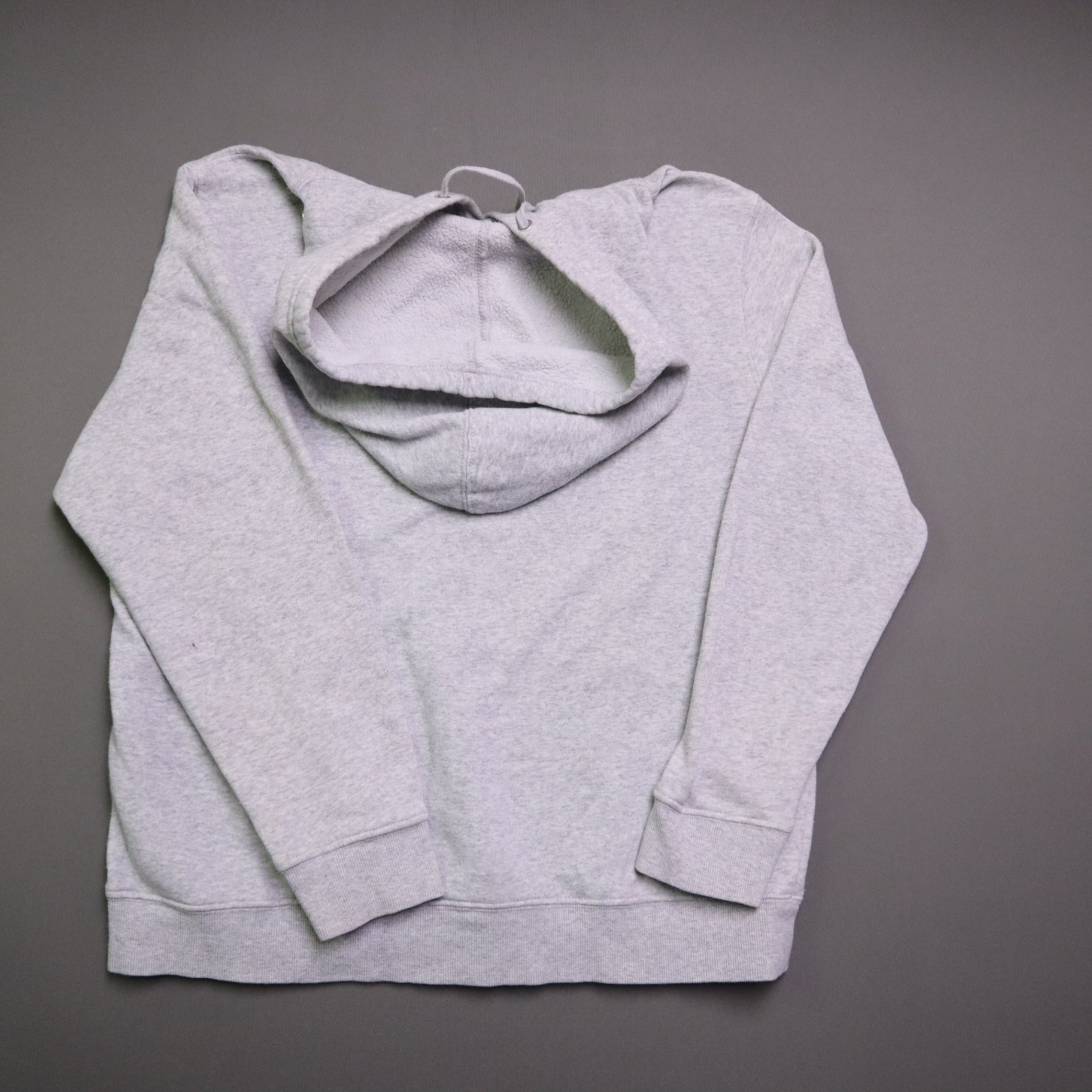 GAP 1969 Womens Medium Hoodie Sweatshirt Gray Spellout Arch Logo Pullover