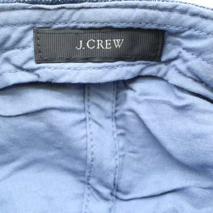 J. CREW Blue Denim Baseball Cap Chenille Patch Number 10 Adjustable Strapback Hat