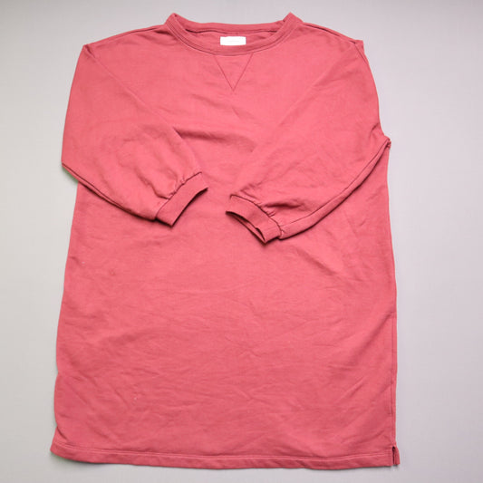 Free Assembly Womens XXL Sweatshirt Dress Red Crewneck French Terry Mini Tunic