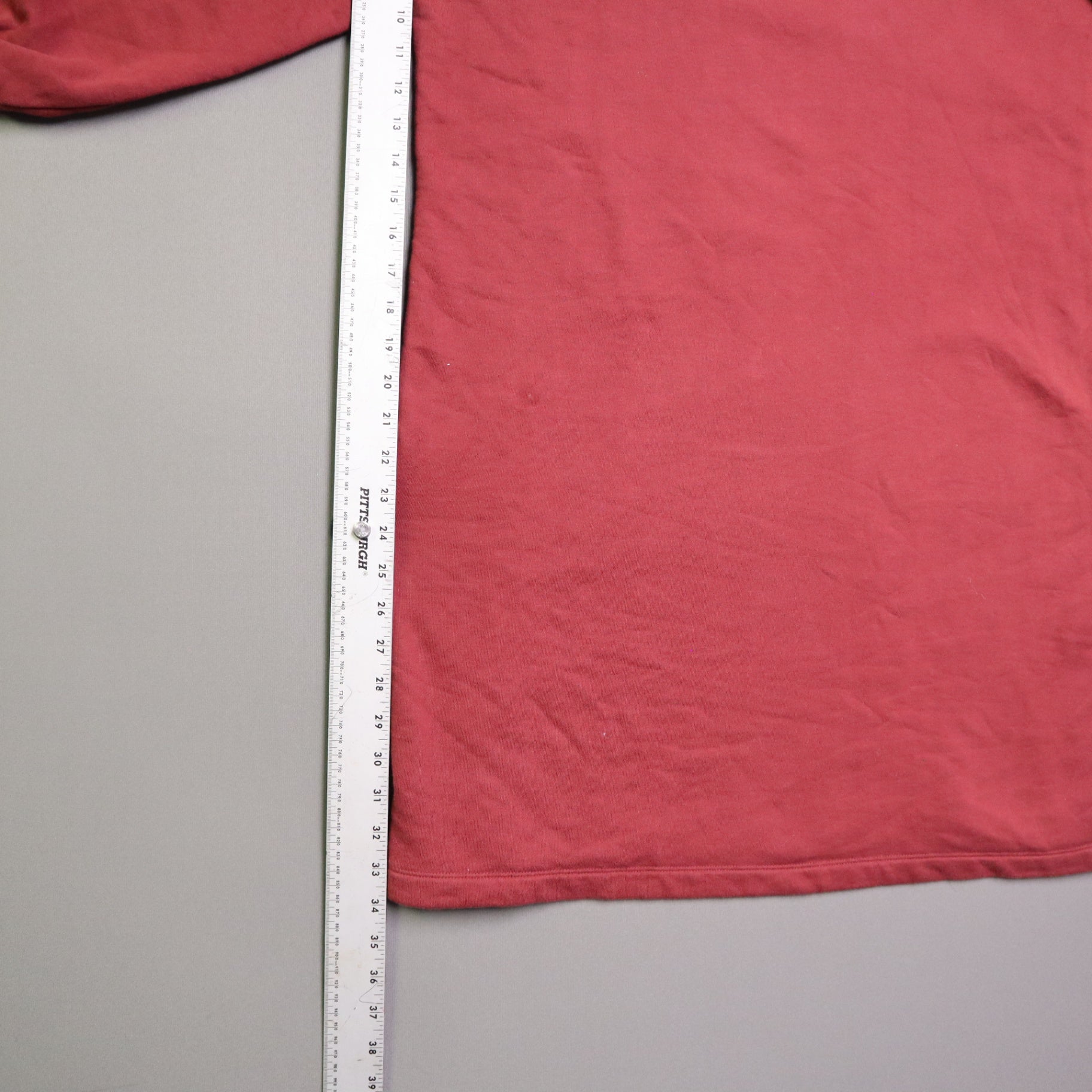 Free Assembly Womens XXL Sweatshirt Dress Red Crewneck French Terry Mini Tunic
