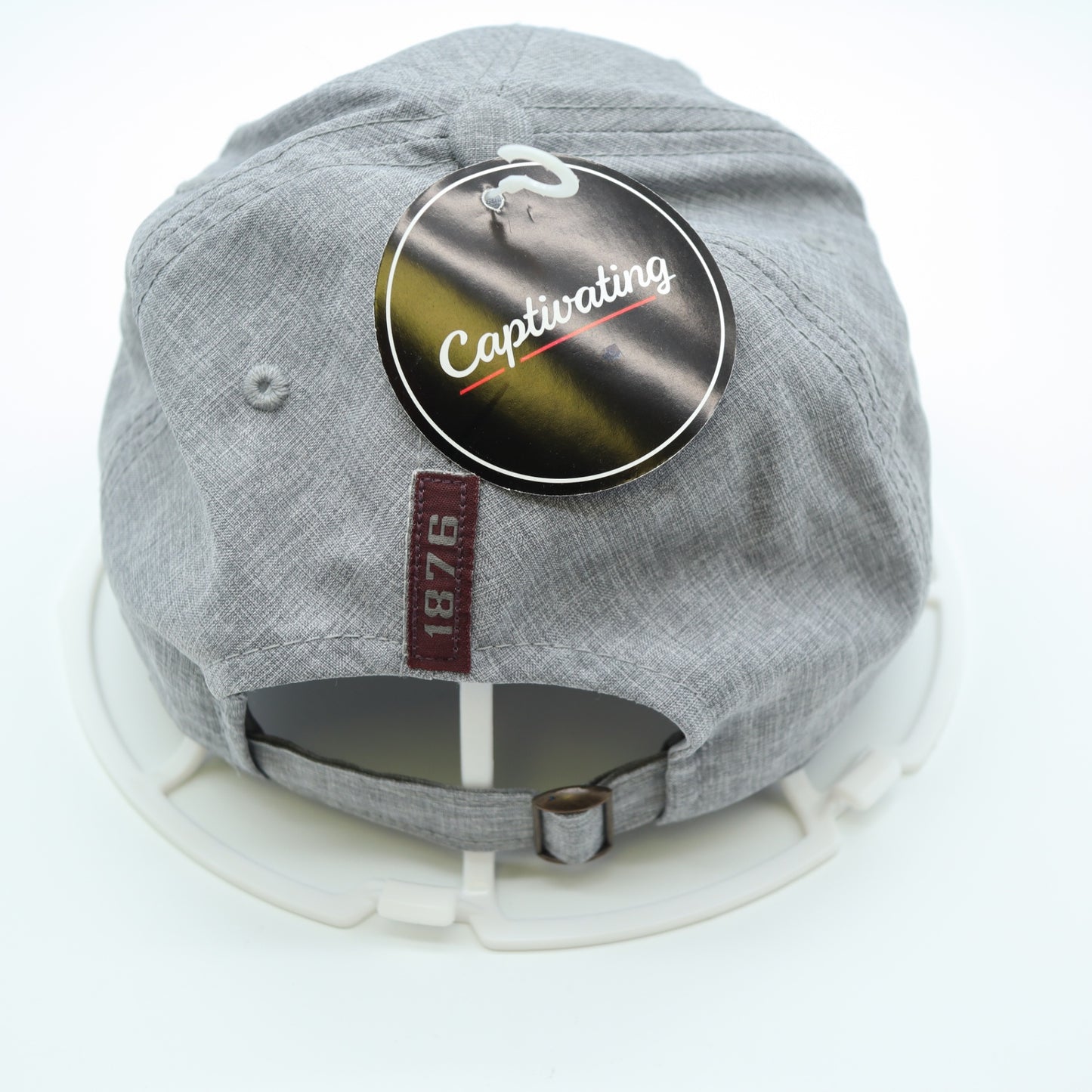 NWT Texas A&M Aggies Hat Gray Heather Embroidered Adjustable Strapback Cap NWT