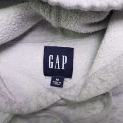 GAP 1969 Womens Medium Hoodie Sweatshirt Gray Spellout Arch Logo Pullover