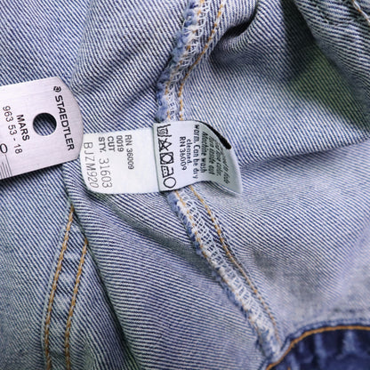 Vintage Calvin Klein Denim Vest Small S Made in USA Jean Sleeveless Trucker 90s