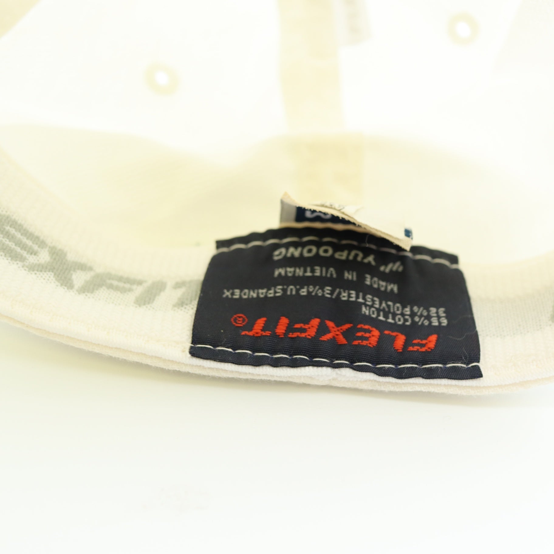 TravisMathew Official Drinking Team Hat Flexfit Fitted Cap Off White S-M