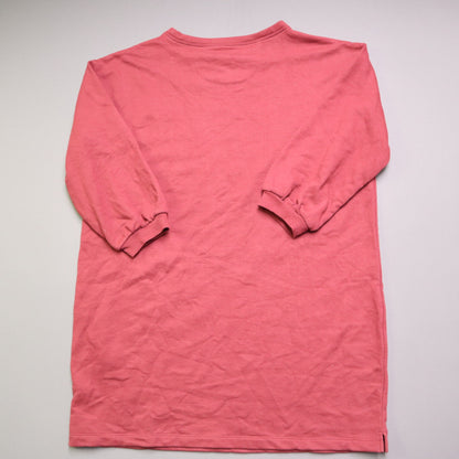 Free Assembly Womens XXL Sweatshirt Dress Red Crewneck French Terry Mini Tunic