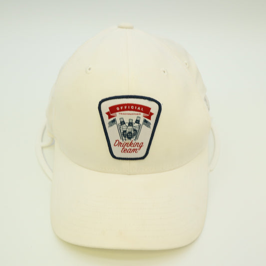 TravisMathew Official Drinking Team Hat Flexfit Fitted Cap Off White S-M