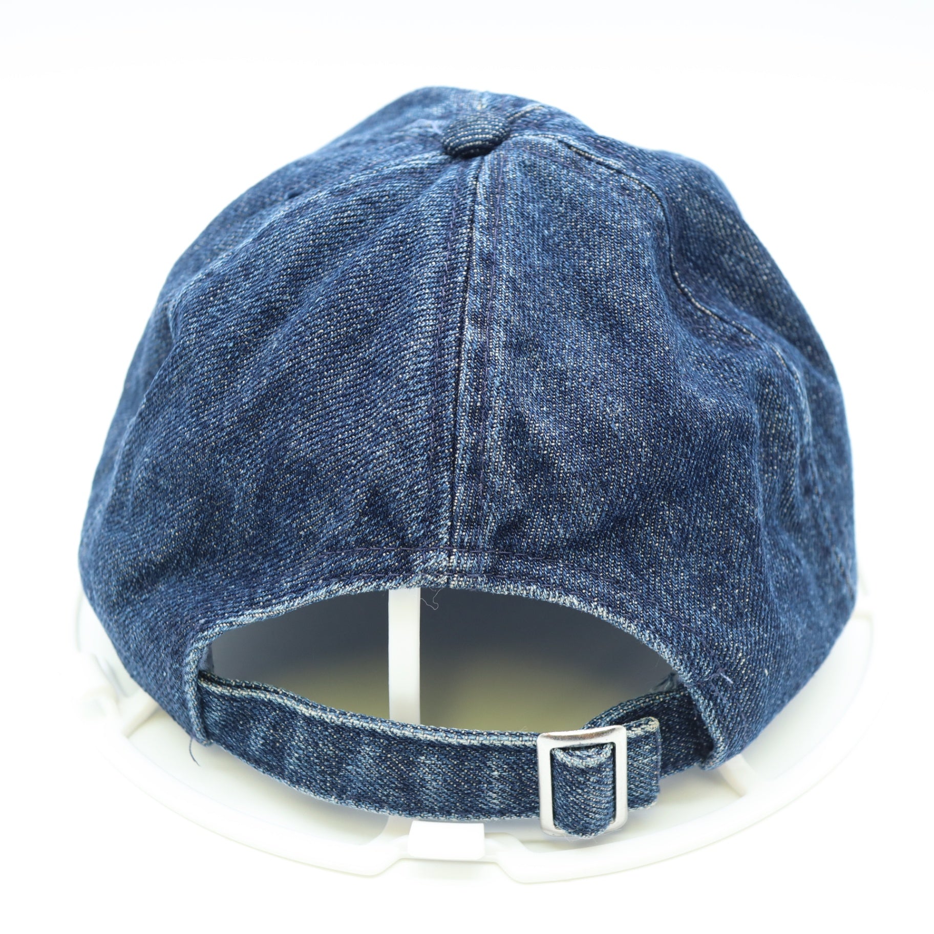 J. CREW Blue Denim Baseball Cap Chenille Patch Number 10 Adjustable Strapback Hat