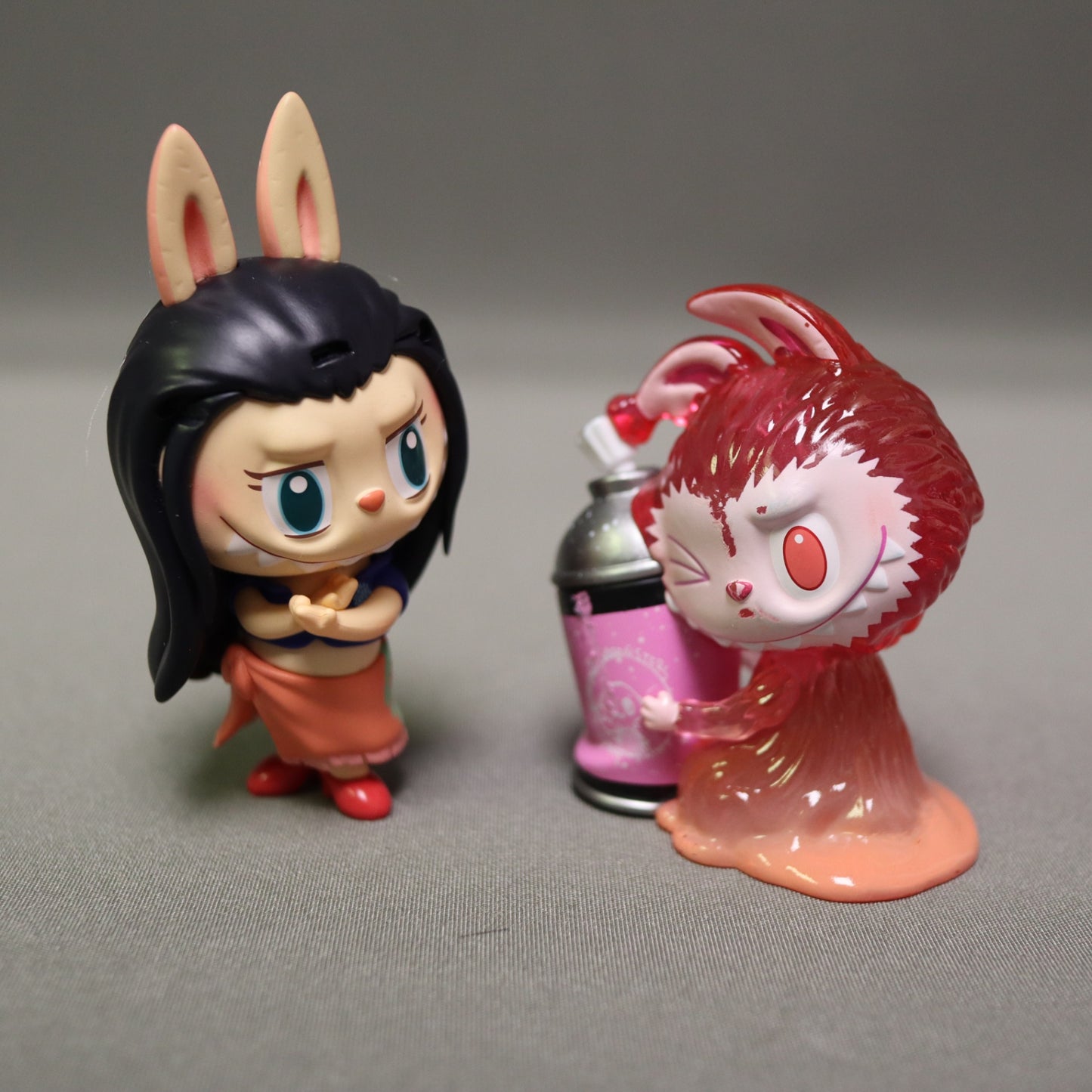 POP MART Blind Box Vinyl Figures Lot Labubu Spray Paint & One Piece Zimomo