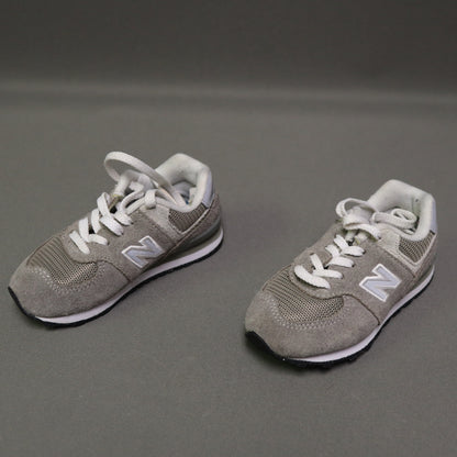New Balance 574 Infant Toddler Grey Suede Mesh Sneakers