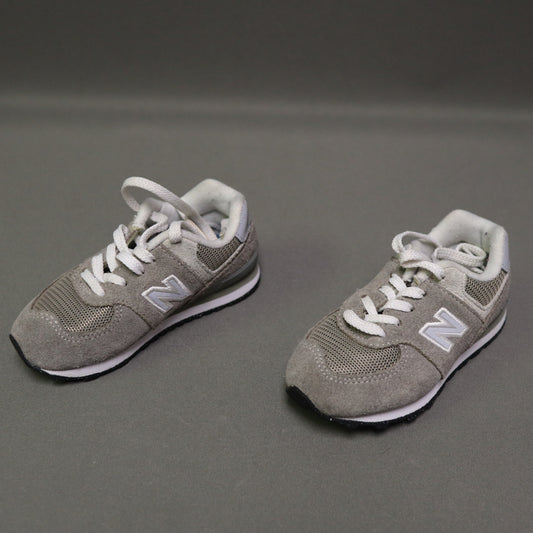 New Balance 574 Infant Toddler Grey Suede Mesh Sneakers