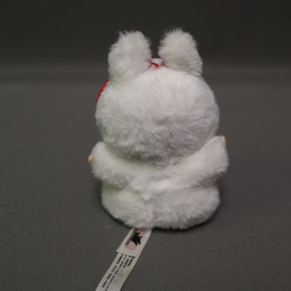 POP MART The Monsters Labubu Coca-Cola Series Plush Pendant Keychain White Bunny