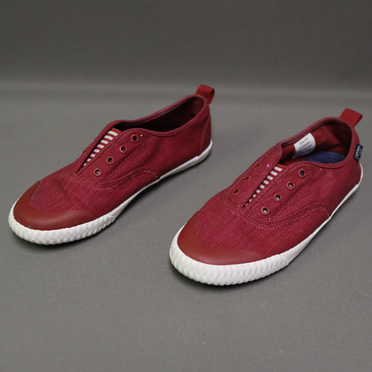 Sperry Crest Vibe Linen Slip On Sneakers Size 8 Womens Burgundy Red