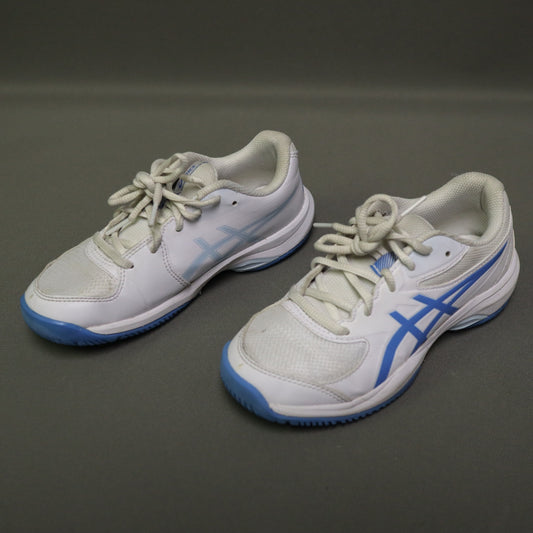 ASICS GEL-Game 8 GS Kids Tennis Shoes White Blue Size 3 Y