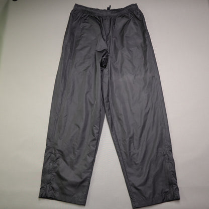 Roundtree & Yorke Sport Mens Large Wind Pants Dark Grey Lined Zipper Cuffs