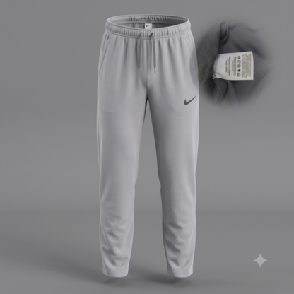 Nike Dri-FIT Men's Sweatpants Grey Size L Athletic Training Gym Pants Warm Up Trousers