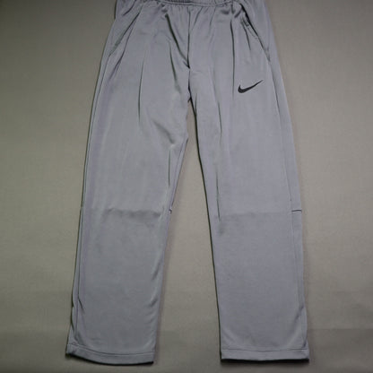 Nike Dri-FIT Men's Sweatpants Grey Size L Athletic Training Gym Pants Warm Up Trousers