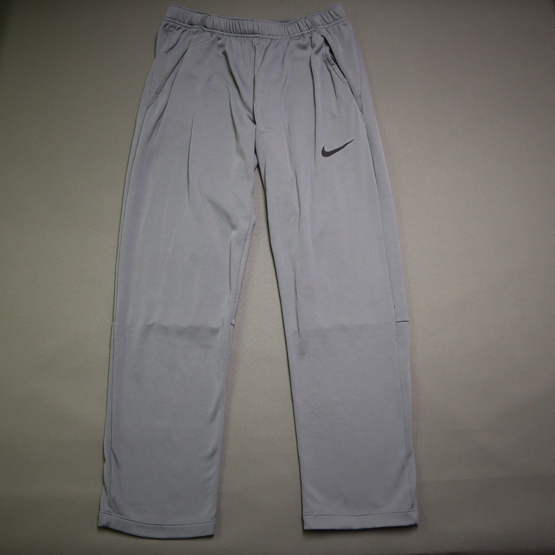 Nike Dri-FIT Men's Sweatpants Grey Size L Athletic Training Gym Pants Warm Up Trousers
