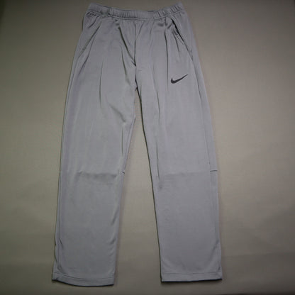 Nike Dri-FIT Men's Sweatpants Grey Size L Athletic Training Gym Pants Warm Up Trousers