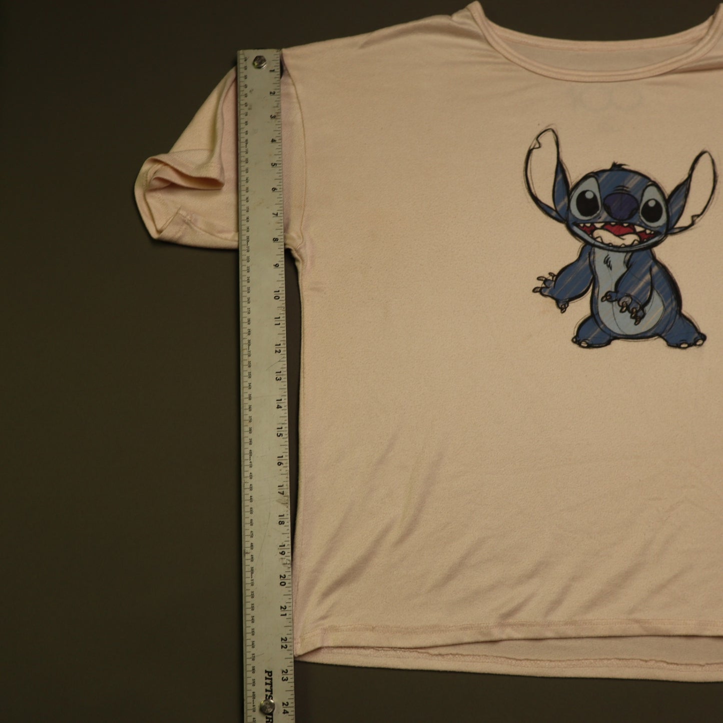 Disney 100 Stitch Pink Graphic T Shirt Womens XL Lilo & Stitch Short Sleeve Tee