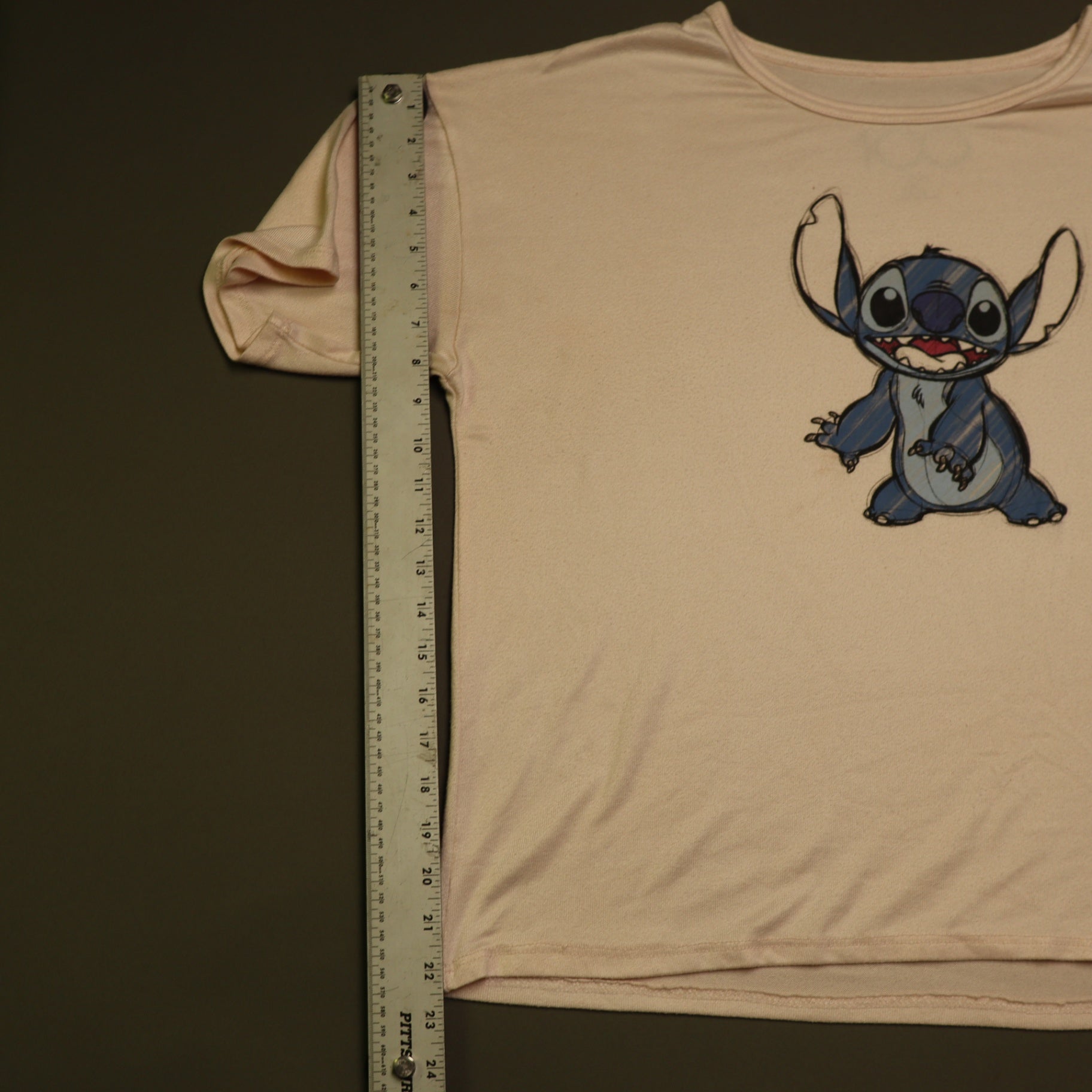 Disney 100 Stitch Pink Graphic T Shirt Womens XL Lilo & Stitch Short Sleeve Tee