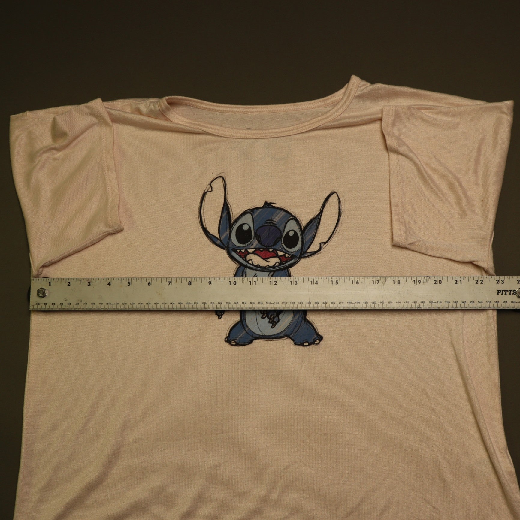 Disney 100 Stitch Pink Graphic T Shirt Womens XL Lilo & Stitch Short Sleeve Tee