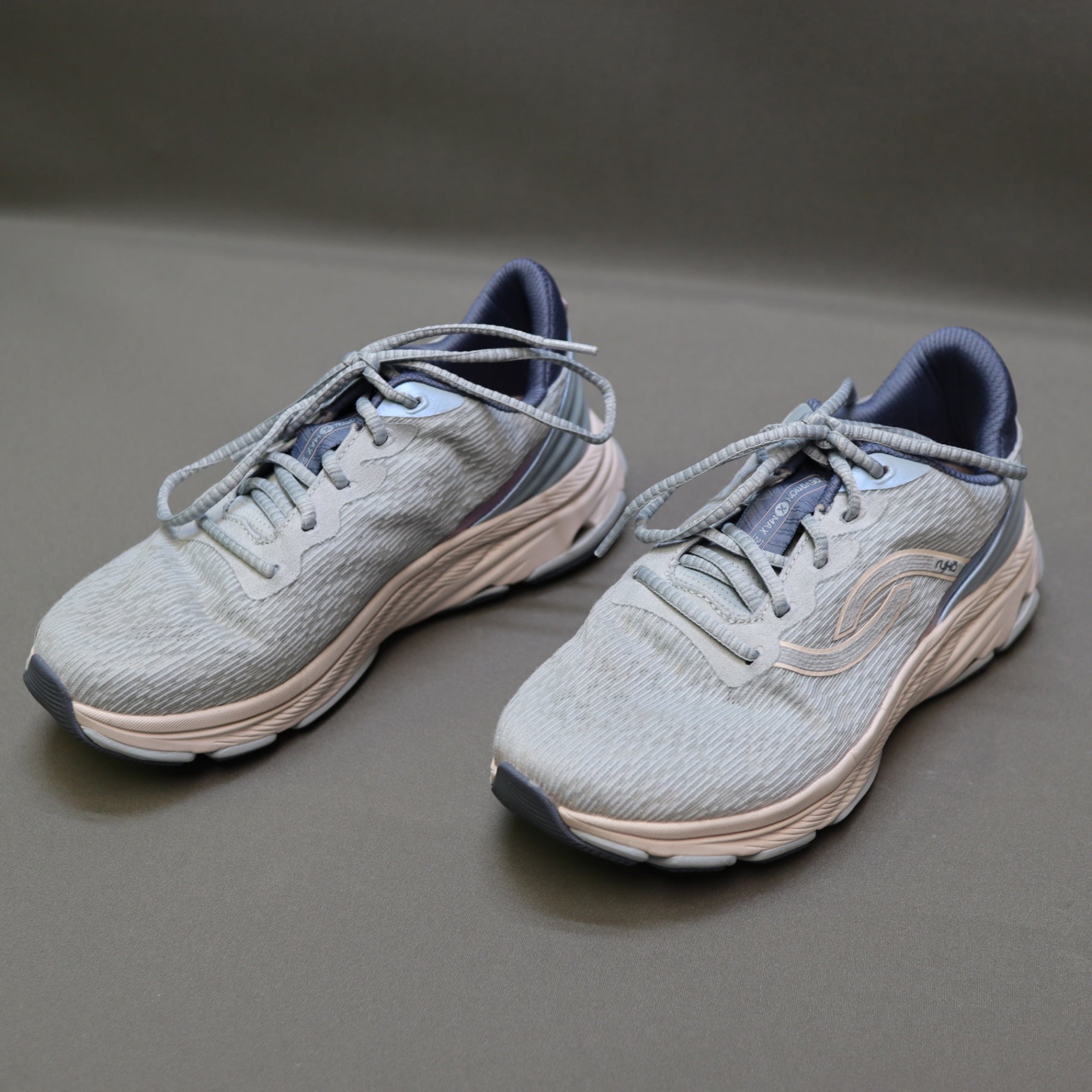 Ryka Devotion Max 2 Womens 6.5 W Wide Grey Pink Walking Sneakers Running Shoes