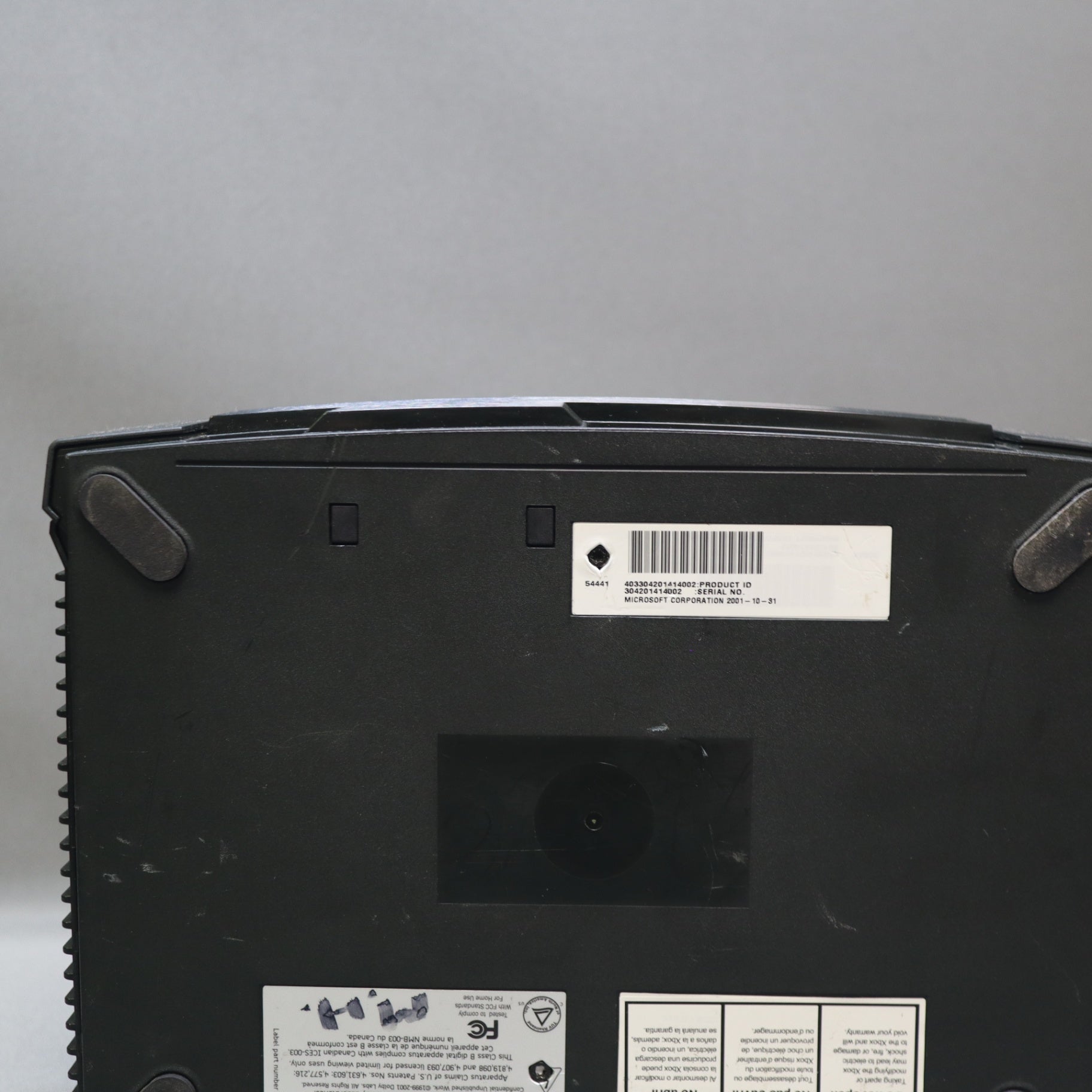Original Xbox Console Power Tested Powers On Untested Microsoft Black Green 2001