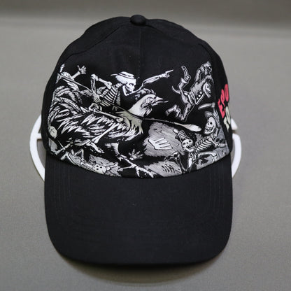 Espolon Tequila Skeleton Rooster Graphic Baseball Cap Hat Adjustable Black