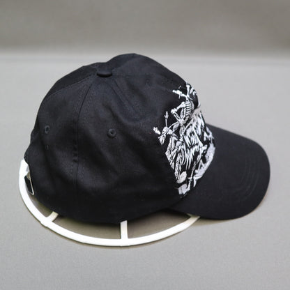 Espolon Tequila Skeleton Rooster Graphic Baseball Cap Hat Adjustable Black