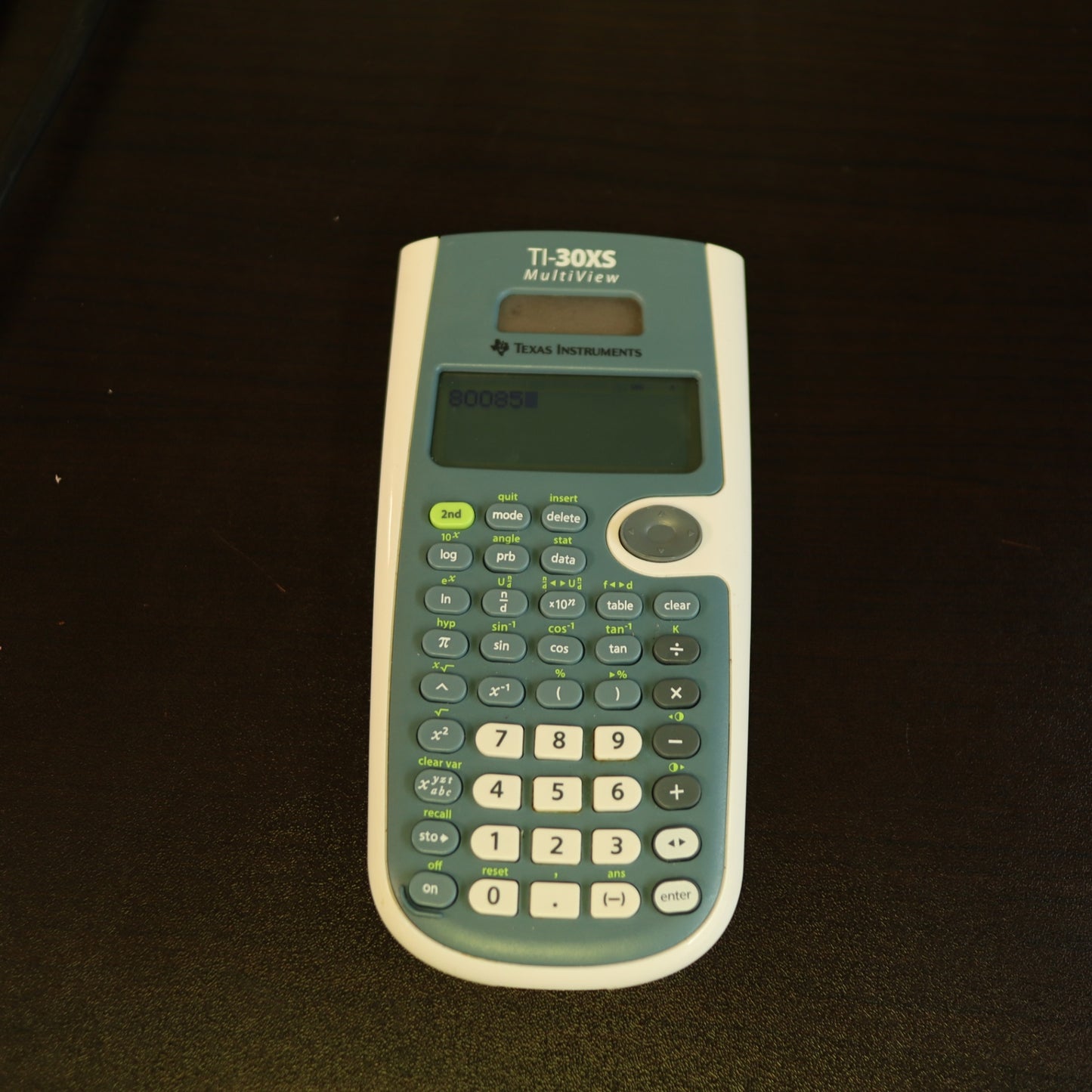 Texas Instruments TI-30XS MultiView Scientific Calculator Gray Teal Protective Cover