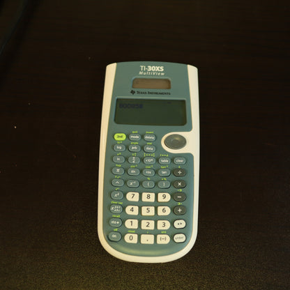 Texas Instruments TI-30XS MultiView Scientific Calculator Gray Teal Protective Cover