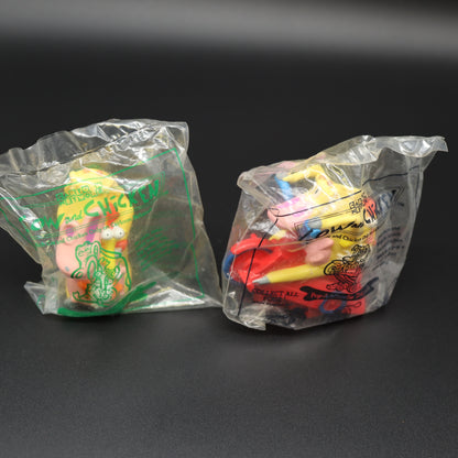 Vintage Cartoon Network Cow and Chicken Taco Bell Toys Lot 1999 Sealed